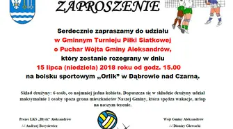 Turniej siatkówki w Dąbrowie nad Czarną