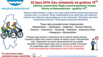 Rodzinny Rajd Rowerowy w Aleksandrowie