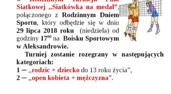 "Siatkówka na medal" w Aleksandrowie