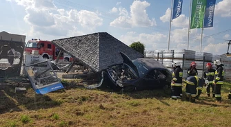 Groźne zdarzenie drogowe w powiecie piotrkowskim