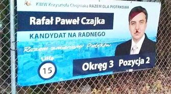 Zniszczono kolejne banery wyborcze