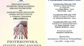 Rozpoczyna się Piotrkowska Jesień Organowa