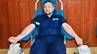 Zbierali krew dla strażaka ochotnika z OSP Zamość 