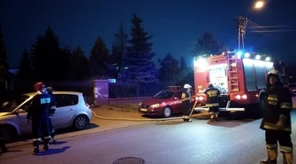 Pożar przy Twardosławickiej w Piotrkowie