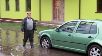 "Jezioro" na Topolowej w Przygłowie