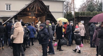 Żywa szopka u ojców Bernardynów