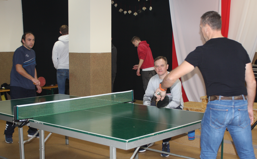 W Uszczynie znów zagrali w tenisa stołowego