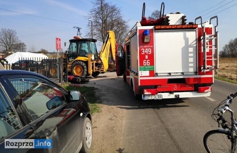 Na drodze w Rozprzy zginął motocyklista