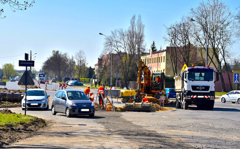 Budowa ronda trwa. Od wtorku zmiana organizacji ruchu