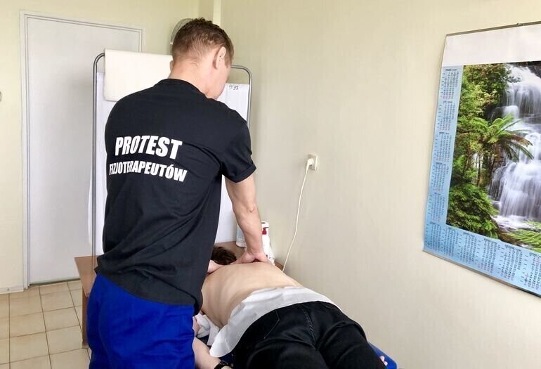 Fizjoterapeuci w Piotrkowie Trybunalskim popierają ogólnopolski protest