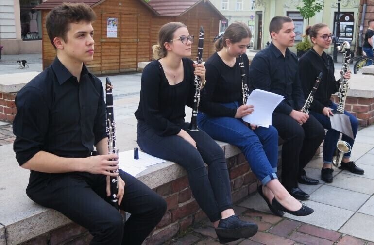 Klarneciści grali na Starówce