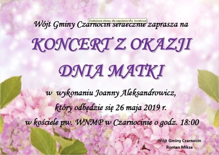 Czarnocin Koncert z okazji Dnia Matki