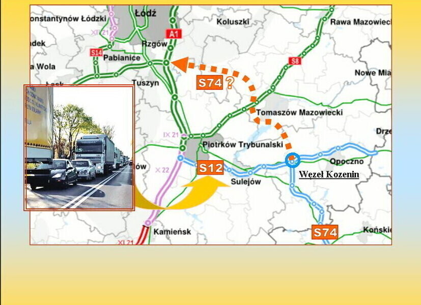 DK S12 Piotrków - Sulejów. Będzie po staremu