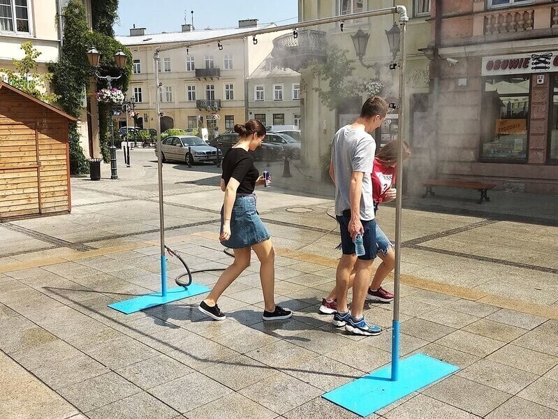 Piotrkowianie mogą już korzystać z kurtyn wodnych