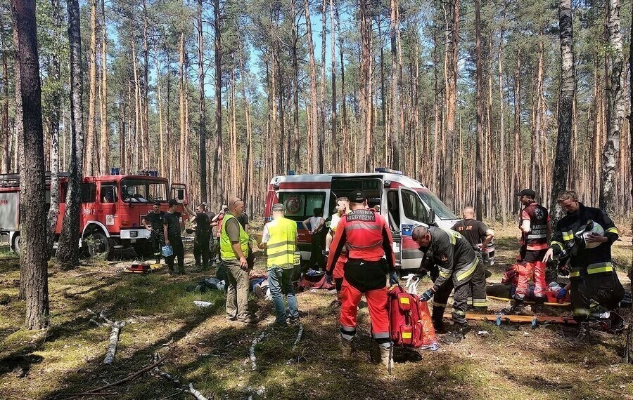 Tragedia na obozie w Barkowicach Mokrych. Na szczęście to tylko ćwiczenia