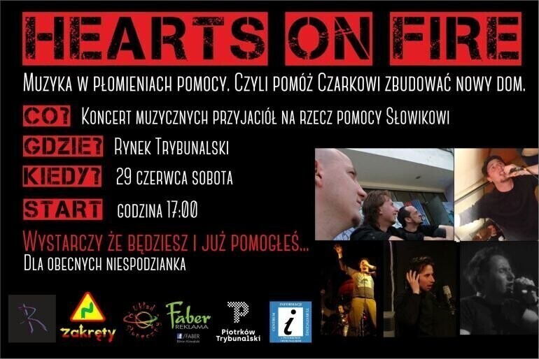 Przyjdź posłuchaj muzyki i pomóż Czarkowi odbudować dom