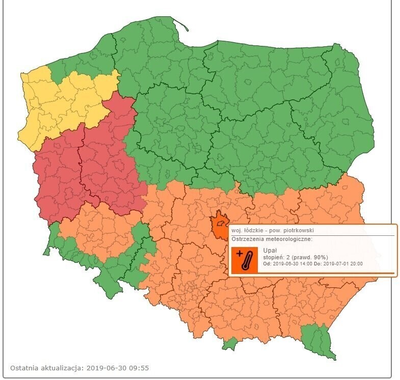 Niebezpieczne upały ponownie w naszym regionie