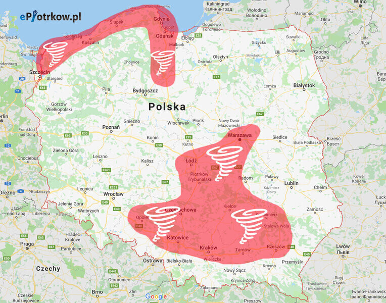Nasz region znajduje się na terenie tzw. alei tornad