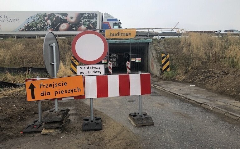 Przejazd i przejście już gotowe