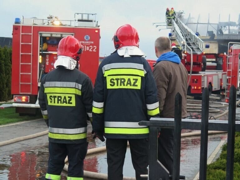 Pożar pustostanu w Kurnędzu