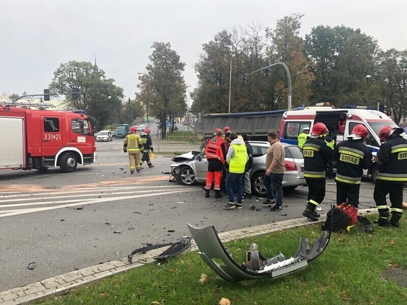 Wypadek na skrzyżowaniu al. 3 MajaAl. Kopernika