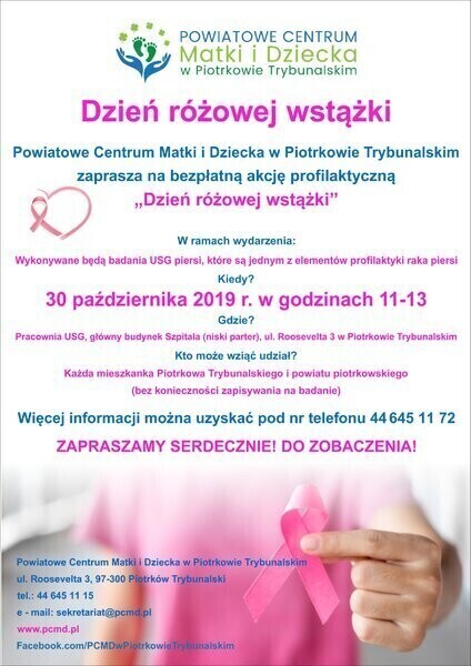 Dzień różowej wstążki w PCMD