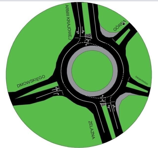 Apel radnych o zmianę linii na nowym rondzie