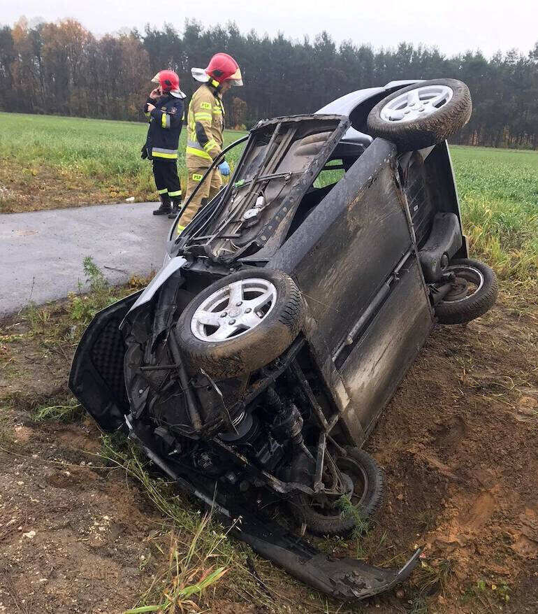 Dachowanie samochodu w Stanisławowie