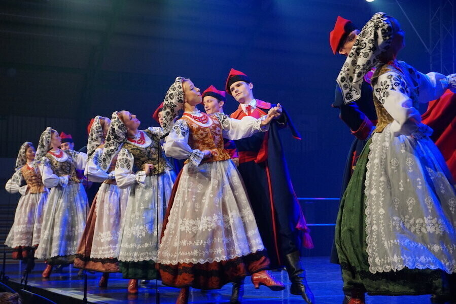 Zespół Mazowsze wystąpił w Wolborzu