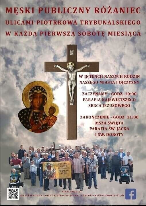 Zapraszają na męski różaniec piotrkowskimi ulicami
