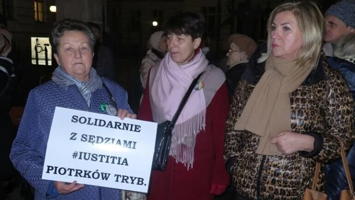 Protest przed sądem także w Piotrkowie