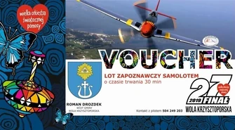 WOŚP w Woli Krzysztoporskiej. Lot widokowy samolotem, wejściówki na bale karnawałowe i spotkanie z zespołem MIG