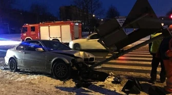 Stłuczka przy Lidlu. Uszkodzona sygnalizacja 