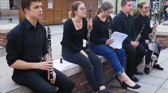 Klarneciści grali na Starówce