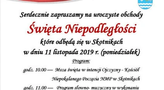 Obchody święta niepodległości w gminie Aleksandrów