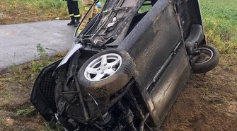 Dachowanie samochodu w Stanisławowie