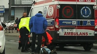 Wypadek w al. Piłsudskiego. Ranny pieszy