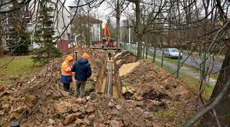 Trwa budowa ciepłociągu w ul. Żwirki