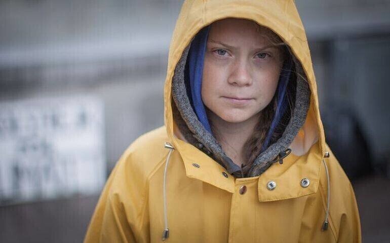 Greta Thunberg przyjechała do Kleszczowa by nagrać film o Elektrowni Bełchatów