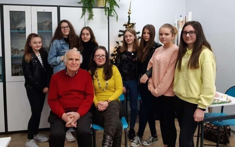 Niecodzienna lekcja języka niemieckiego w SP w Bogdanowie