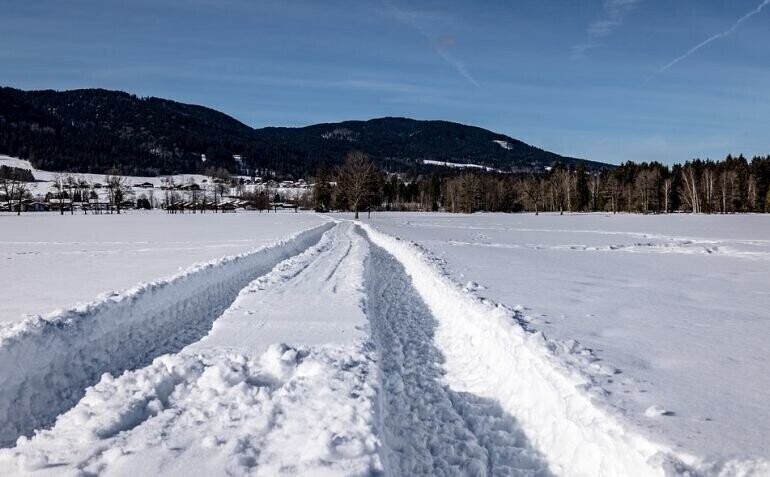 Śnieżna zima tylko na zdjęciach