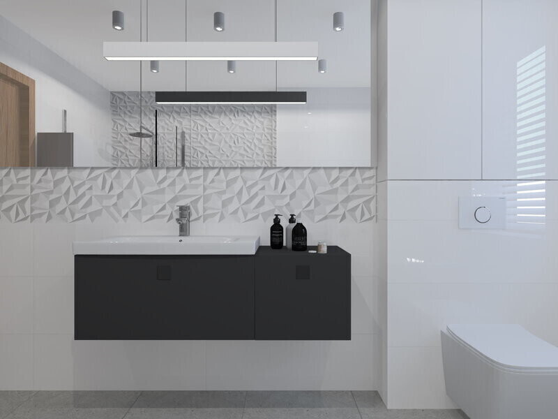 Efektowna nowoczesna łazienka. Jak wybrać płytki