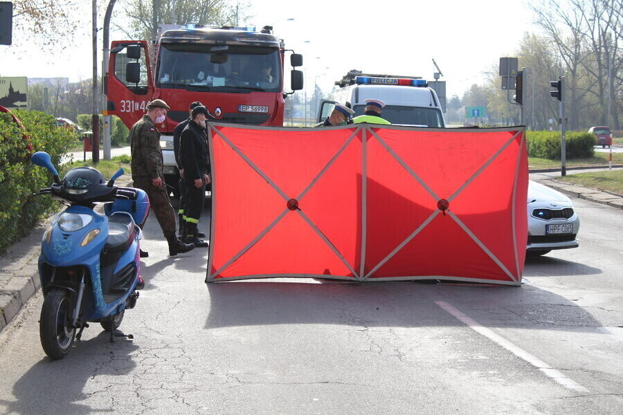 Śmierć na drodze w Piotrkowie