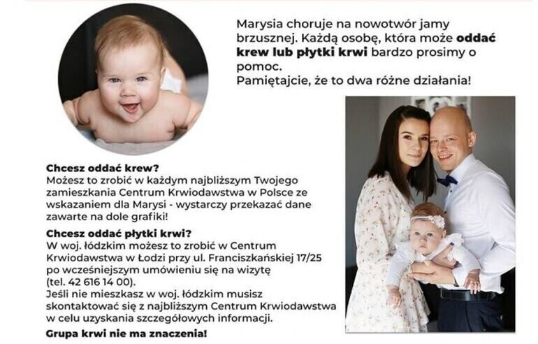 WolbórzRatujeŻycie. Zbiórka krwi dla Marysi