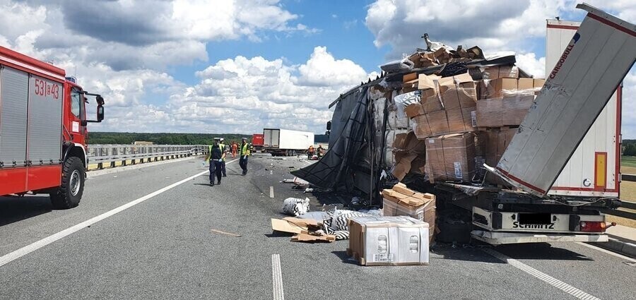 Kierowca z powiatu piotrkowskiego zablokował S8