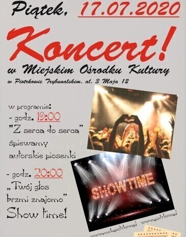 Pierwszy koncert na dziedzińcu MOK-u