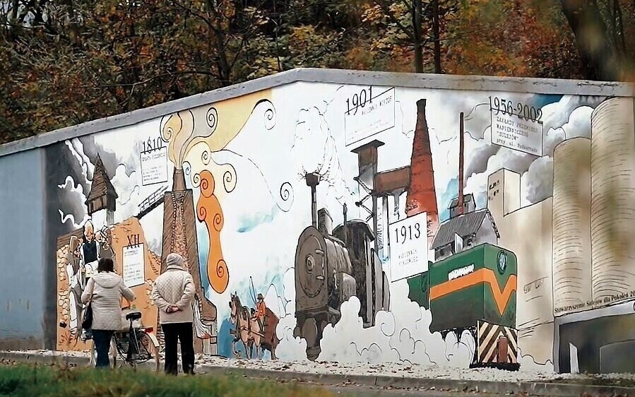 Pomóż ukończyć mural Historia sulejowskich Wapienników