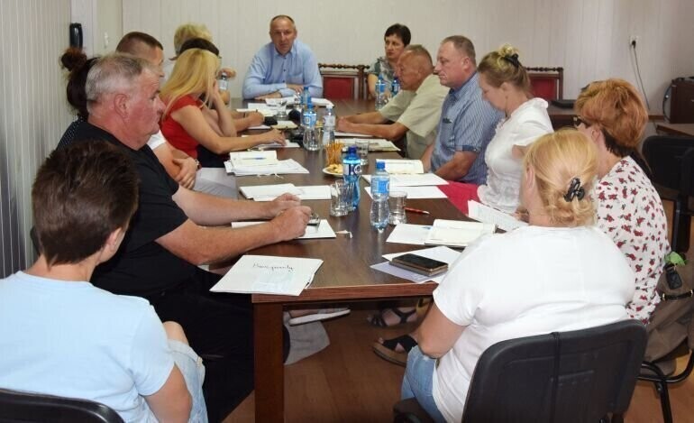 Gmina Czarnocin wójt naradzał się z sołtysami