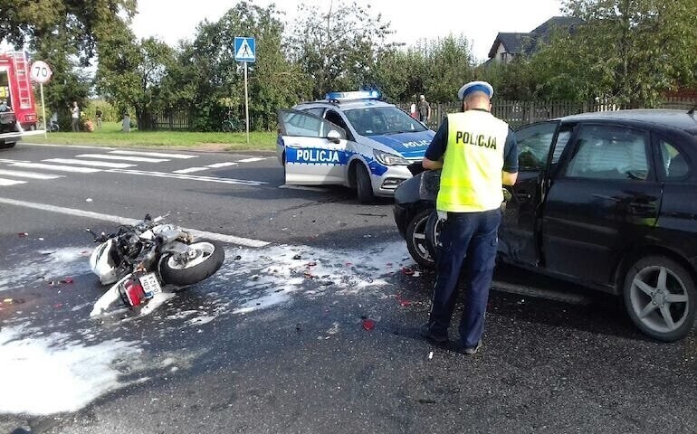 Śmierć motocyklisty w Prymusowej Woli