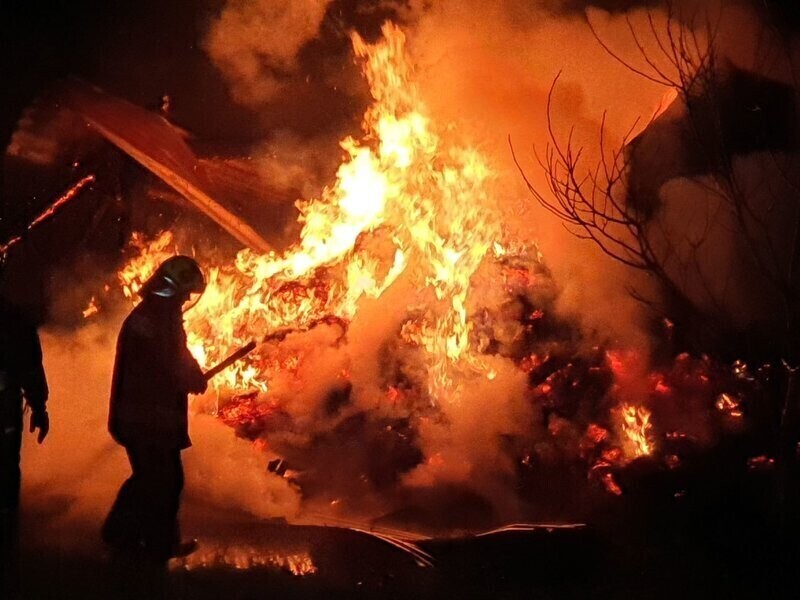 Pożar w Sulejowie video zdjęcia